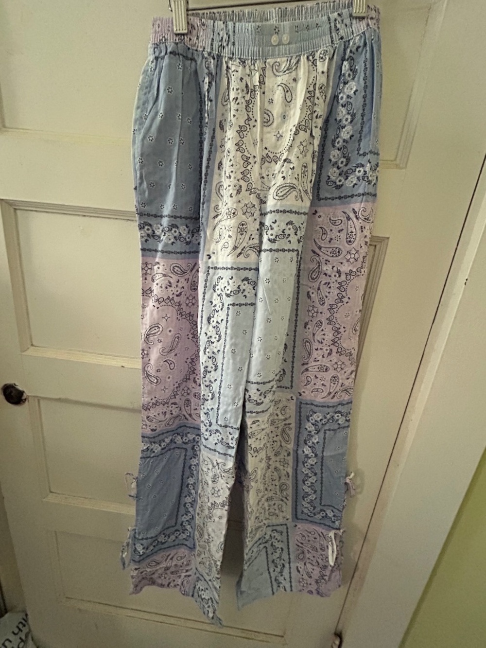 Checked pajama pants